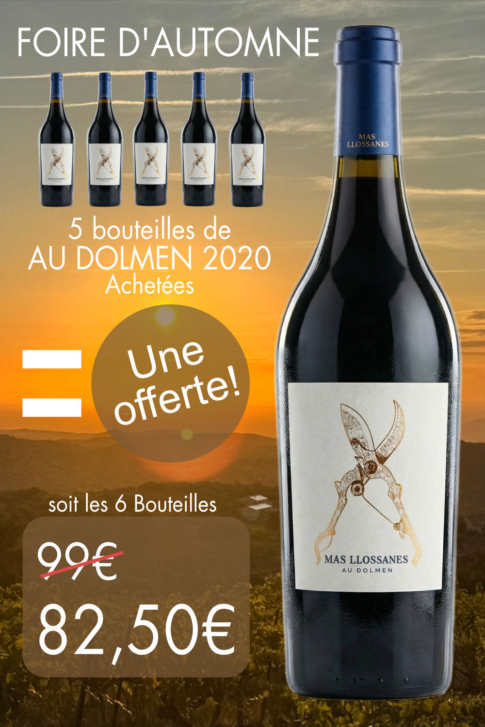 Coffret d'Automne Au Dolmen 6 bouteilles pour le prix de 5