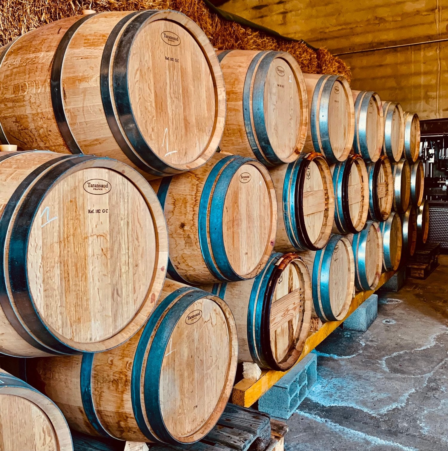 Lieu de stockage du vin en barrique ou en tonneaux