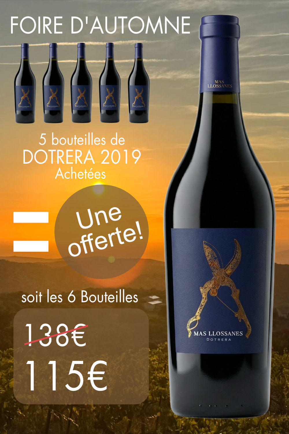 Coffret d'Automne Dotrera 6 bouteilles pour le prix de 5