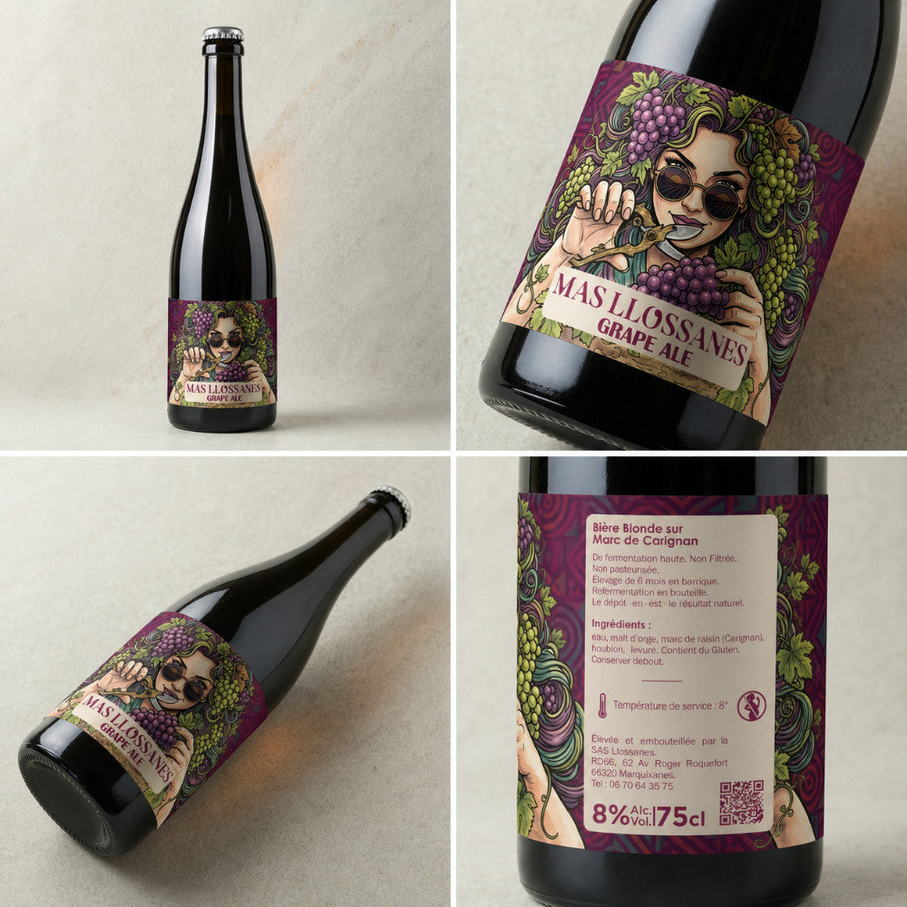 Grape Ale Bière Blonde sur marc de Carignan 75cl