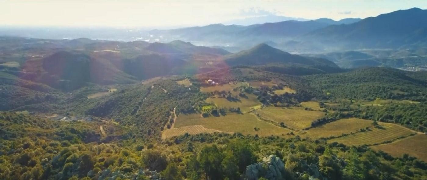 vue en drone du mas llossanes